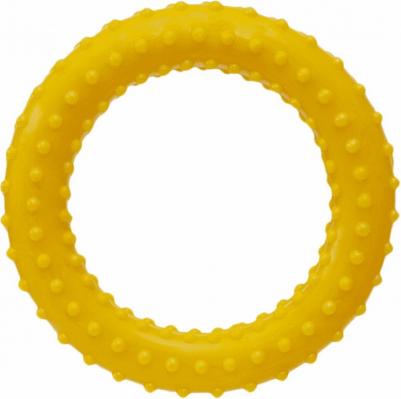 игрушка для собак "Сириус", кольцо с шипами, жёлтый, диаметр 80 см – фото 1