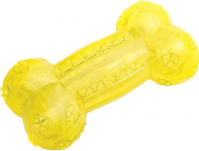 Апорт, жевательная игрушка для собак Косточка, желтый, 14,4 см