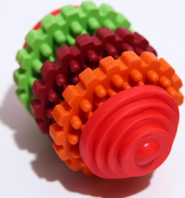 Игрушка для собак из резины "Мяч-лабиринт с колокольчиком" 4680265021444 – фото 3