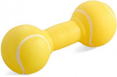 Игрушка для собак из винила "Гантель футбольная", 170мм – фото 1