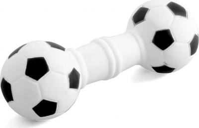 Игрушка для собак из винила "Гантель футбольная", 170мм – фото 2