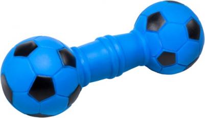 Игрушка для собак из винила "Гантель футбольная", 170мм – фото 3