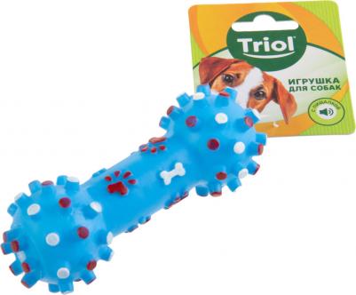 Игрушка для собак из винила "Гантель с шипами", 120мм (12101112) – фото 1