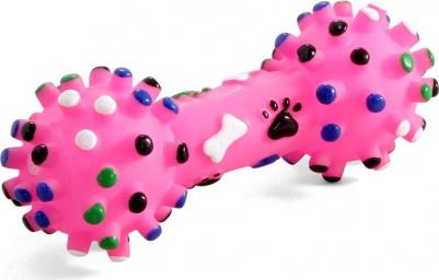 Игрушка для собак из винила "Гантель с шипами", 165мм – фото 1