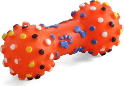 Игрушка для собак из винила "Гантель с шипами", 165мм – фото 2