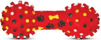 Игрушка для собак из винила "Гантель с шипами", 165мм – фото 6