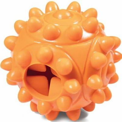 Игрушка для собак Мяч-космос, цельнолитая резина, 70 мм