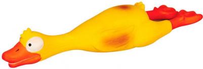 Жевательная игрушка для собак Поросенок хрюкающий из латекса, розовый, 16 см – фото 2