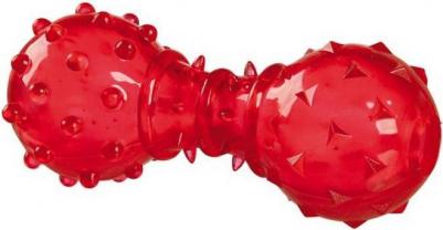 Игрушка для лакомств для собак Гантеля для лакомств из резины, в ассортименте, 12см – фото 2