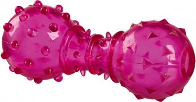 Игрушка для лакомств для собак Гантеля для лакомств из резины, в ассортименте, 12см