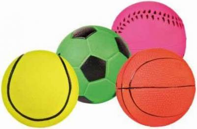 Игрушка для собак 3441 мяч мягкая резина 6 см – фото 4