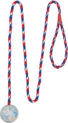 Игрушка для собак мяч на веревке 7 см 4011905033082 – фото 5