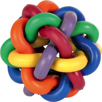 Игрушка для собак "Мяч плетеный", 7 см – фото 2