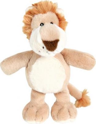 Мягкая игрушка для собак Лев, бежевый, коричневый, 22 см