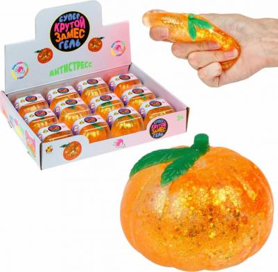 игрушка-антистресс Крутой замес Супергель мандарин 5, 5*5, 5см 1 шт – фото 2
