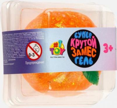 игрушка-антистресс Крутой замес Супергель мандарин 5, 5*5, 5см 1 шт – фото 3