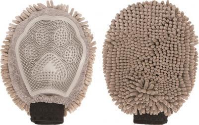 Перчатка для груминга Grooming Mitt 25х18см коричневая – фото 2