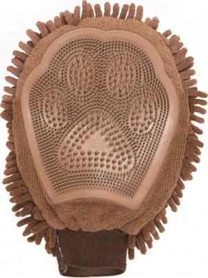 Перчатка для груминга Grooming Mitt 25х18см коричневая – фото 3