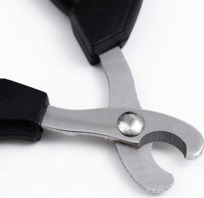 Ножницы-когтерезы Premium с эргономичной ручкой, чёрно-бежевые – фото 3