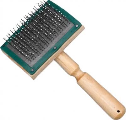 Щётка - пуходёрка деревянная с каплями и рамкой, основание 70 х 50 мм 6916695602631