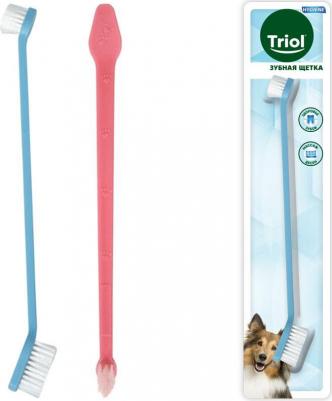 Зубная щетка для кошек и собак P553, мягкая щетина, в ассортименте, 21 см – фото 4