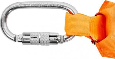 Строп страховочный AN203 ленточный с амортизатором 2 м оранжевый – фото 3