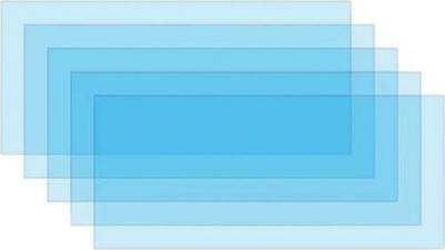 Стекло защитное внутреннее к щитку сварщика 95x50, упак/5шт