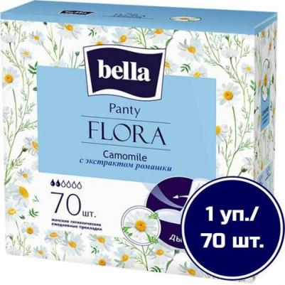 Ежедневные прокладки Panty FLORA Camomile (с экстрактом Ромашки) 70 шт – фото 5