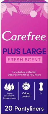 прокладки ежедневные Plus Large Fresh Scent, 3 капли, 20шт – фото 1