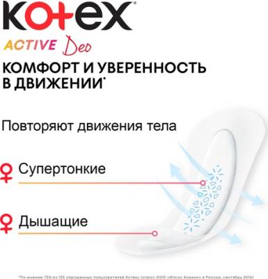 Ежедневные прокладки Active Deo, 48шт – фото 6