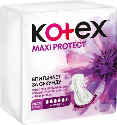 Прокладки Maxi protect супер+, 9 шт