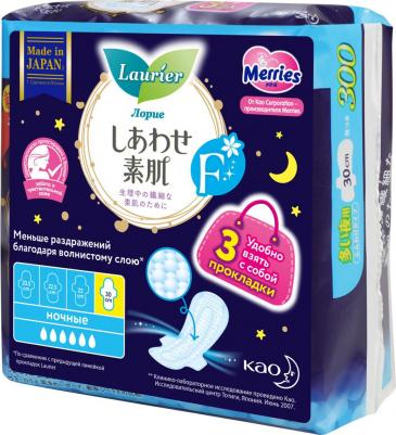 Прокладки впитывающие F тонкие с крылышками ночные 30 см 3 штуки – фото 14