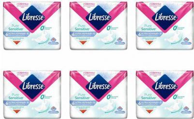Прокладки женские LibresseUltra Pure Sensitive Ночные 6 шт 1 упак – фото 2