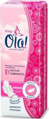Wings Super прокладки гигиенические удлиненные мягкая поверхность, 10 шт – фото 3