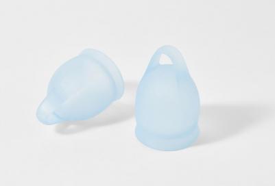 Менструальные чаши Feel Confident, 15 и 20 ml (синий) – фото 3