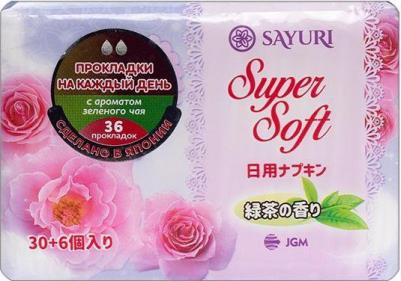 Ежедневные гигиенические прокладки Super Soft с зелёным чаем, 36 шт – фото 8