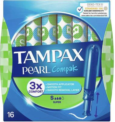 Тампоны Compak Pearl Super Duo с аппликатором, 16шт – фото 5