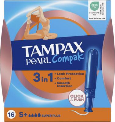 Тампоны Compak Pearl SuperPl без аппликатора, 16шт – фото 3