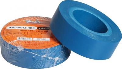 Изолента цвет: синий, 19 мм х 10 м – фото 3