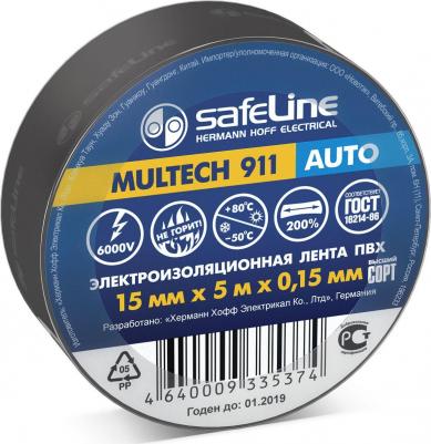 Изолента ПВХ Auto 15 мм x 5 м черная
