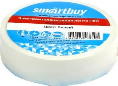 Изолента ПВХ, 0.13мм/15мм/10м, белая (SBE-IT-15-10-w) – фото 1