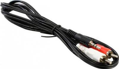 Кабель 2RCA - Jack 3.5, 3м Black (C35J2R-030M) – фото 3