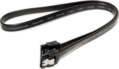 Кабель SATA3-7PL45S-(BK) Serial ATA V3.0 6Гбит/с защелка 0.45м – фото 4