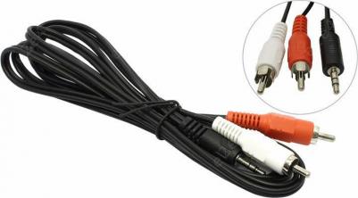 Кабель соединительный 2.0м 3.5 Jack (M) - 2xRCA (M) стерео аудио AC35J2R-020M – фото 6