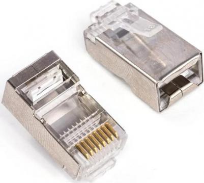 Коннектор US060A-20 RJ-45 / 8P8C / 5E / SHIELDED / 20ШТ