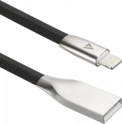 Кабель Lightning 1.2м ACD-U922-P5B плоский черный