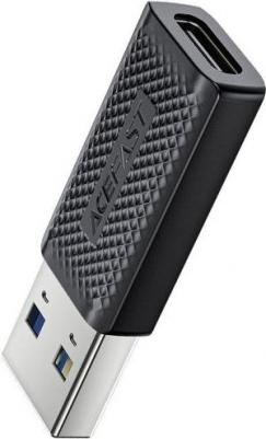 Адаптер J2, USB Type-C (F) - USB (m), 2.4A, черный [af-j2-bk] – фото 1