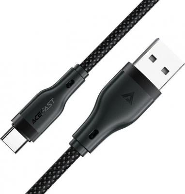 Кабель C8, USB-C - USB-A, 1.2м, черный [af-c8-04-bk]