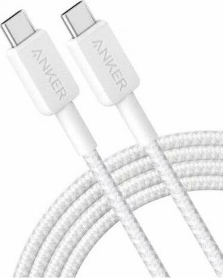 Кабель 322 USB-C to USB-C Cable 60W 90см White – фото 1