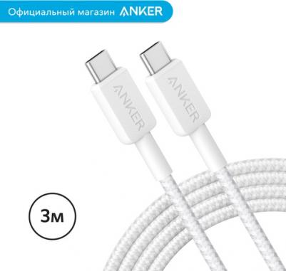 Кабель Type C-Type C 3,0m 60W Power Line 322 белый – фото 5